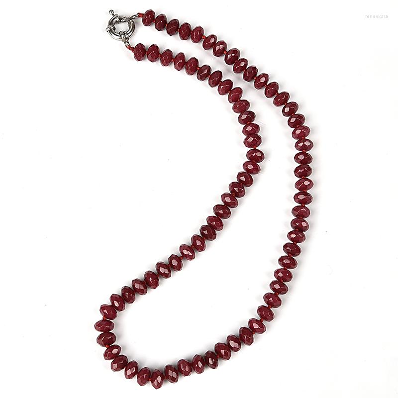 

Chains 5.1 8. 2 Mm Brown Oval Candy Red Jasper Necklace Can Be Given To Friends And Family