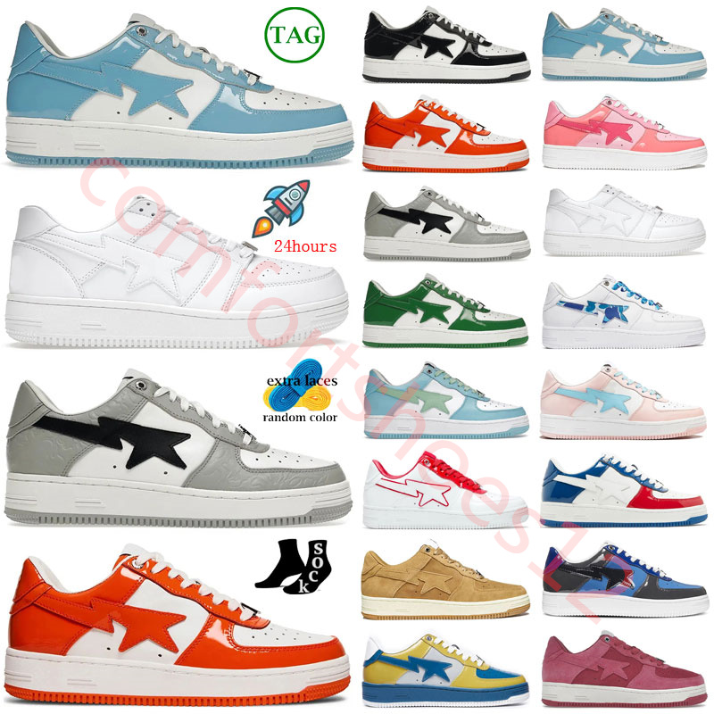 

Sk8 Sta Casual Shoes Low Men Women Black White Pastel Green Blue beige Suede Men Women Trainers Outdoor Sports Sneakers Walking sneakers, Color #5