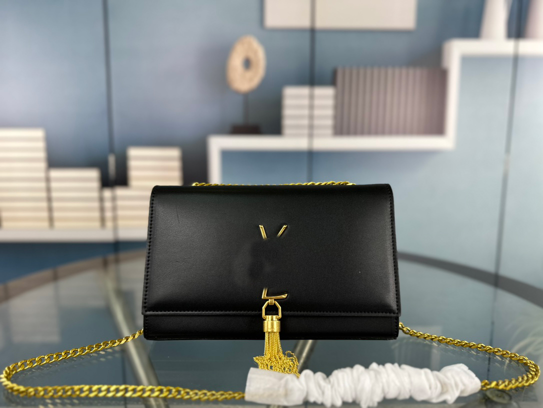 

Designer bag women's bag YS logo new shoulder bag luxury brand crossbody bag luxury bags Simple beautiful and advanced, Black