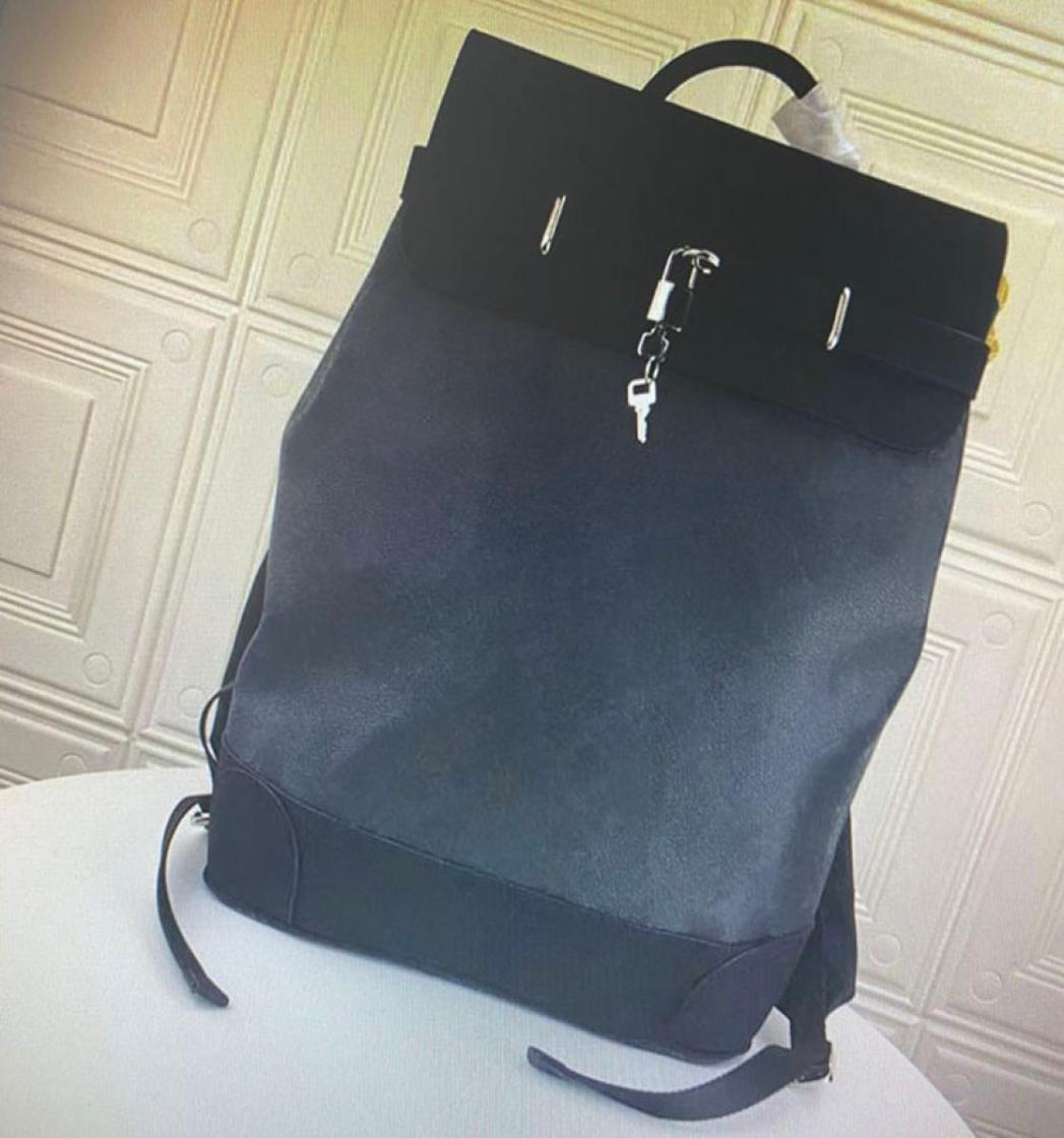 

M44052 Top Quality STEAMFR leather backpacks fashion classic mens large capacity canvas shoulder handle outdoor travel backpack7014840, Sky blue