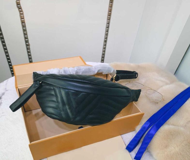 

Luxurys Designers Women NEW WAVE Bum Bags man Belt Waist Purses Chest Bag Fashion Crossbody Classic Woman Cross Body Handbags Leat5486317, Black