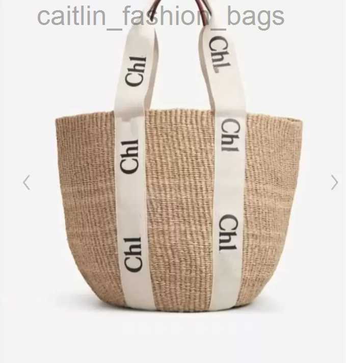 

Shoulder Bags designer fashion mifuko woody l size raffia tote bag men and women handbag woven leather bucket bags with letters summer, Grey