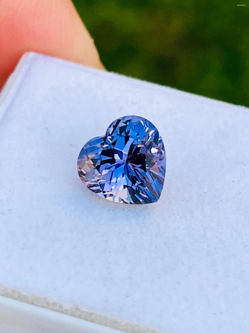 

Loose Diamonds Natural Tanzanite Tanzania Gemstone Germany Style Cut 2.65 Carats Ocean Blue Color Clarity 99% Clean -WBH Gems