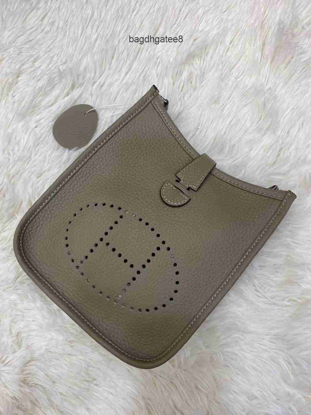 

Designer Bag 2023 Evelynbag Bags h Mini Messenger Cowhide Lychee Water Bucket Women's One Shoulder Tote 0na2 With NQEP