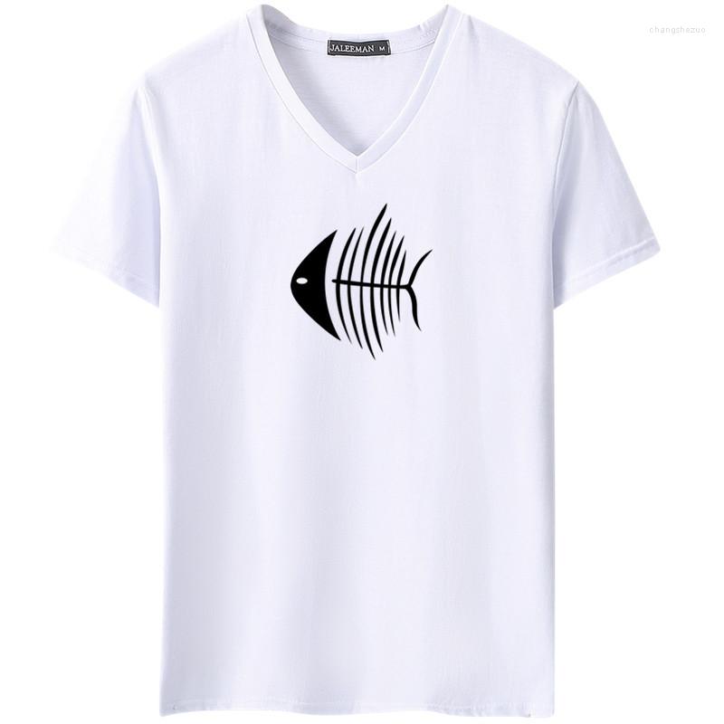 

Men' T Shirts 2023 Summer T-shirt Cotton High Quality Boy Short Sleeve Printing Breathable V-Neck Shirt, Black
