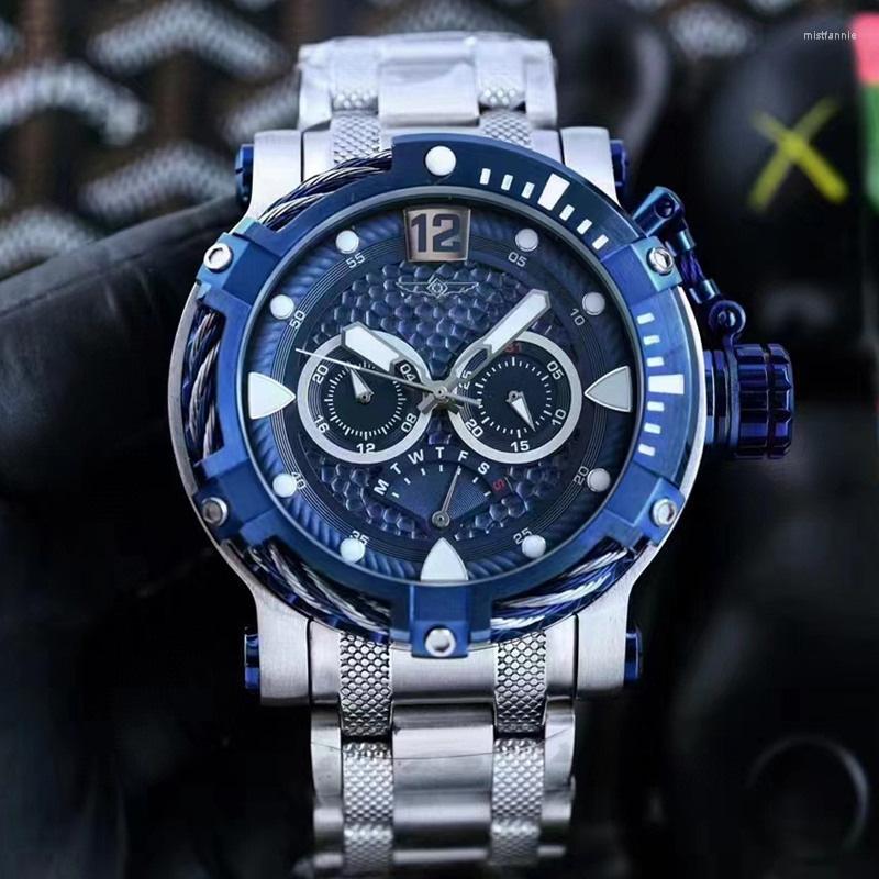 

Wristwatches Undefeated Bolt Mens Watch Luminous Waterproof Stainless Steel Luxury Invincible Invicto Reloj De Hombre Drop