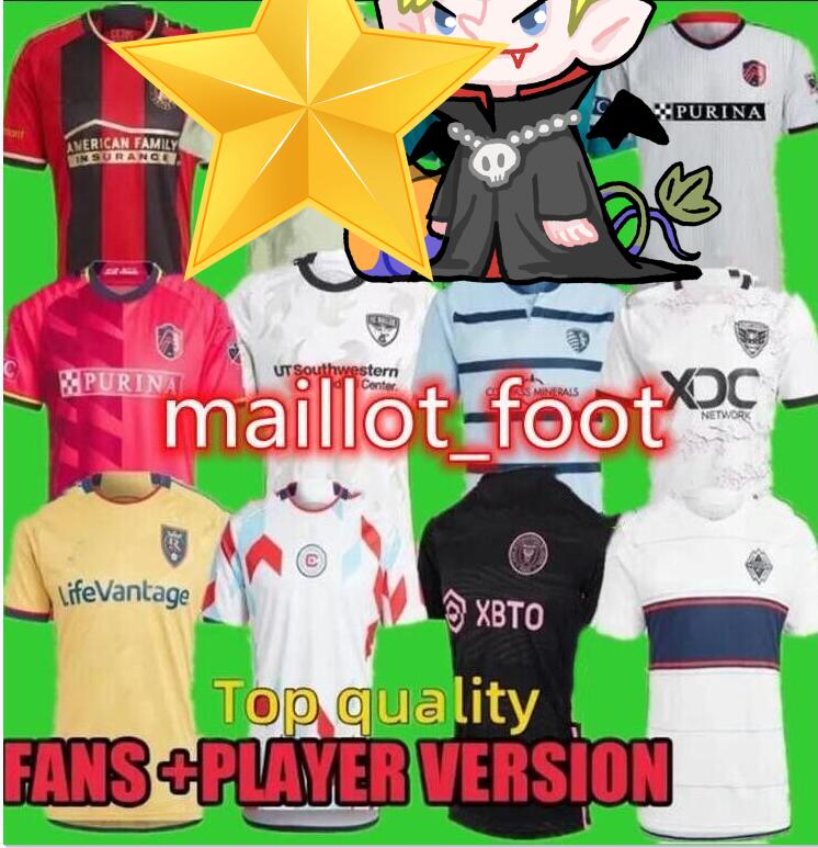 

2023 Vancouver soccer jerseys St. L ouis City Whitecaps Chicago ATLANTA Sporting Fire D.C. United Kansas 23 24 football shirts REAL DALLAS SALT LAFC LAKE, 22-23