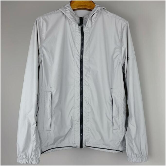 

1Men Designer Jacket Coat Tracksuits Sunscreen Casual Mens Clothing Jackets Tops with Letter Printed Lapel Hooded Black Windbreaker Streetwear M-XXXL, New army green