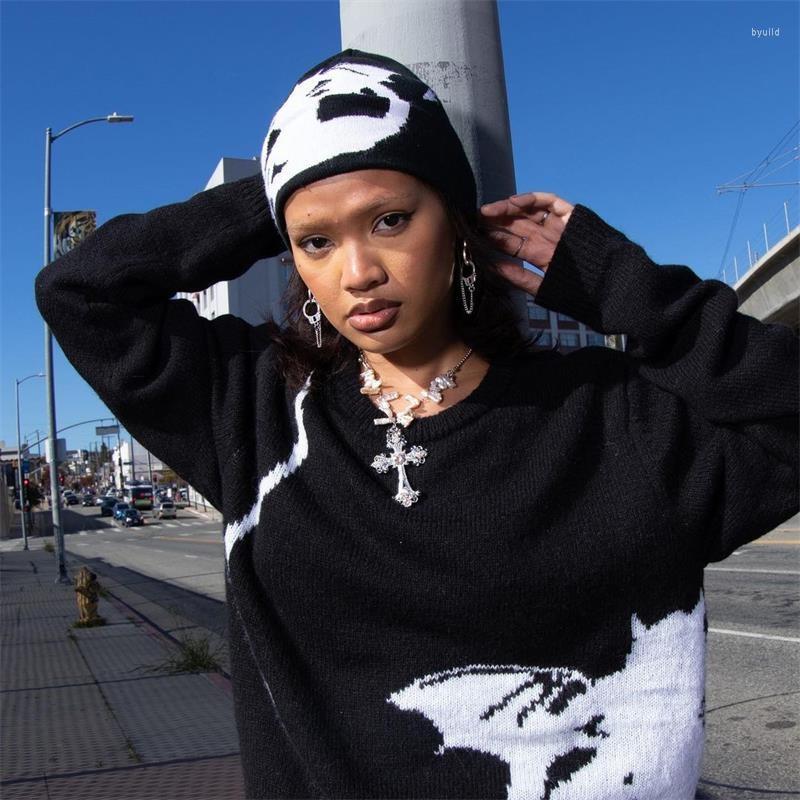 

Berets Aesthetic Knitting Hat Men Women Quality Wool Cap Warm Kpop Hundred Devil Take Ins Net Red Design Harajuku Beanie, White