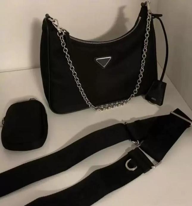 

Classic Designer Shoulder Bag Brand 3 in 1 Fashion High Quality Nylon Diagonal Cross Women039s Shopping9721007, Red