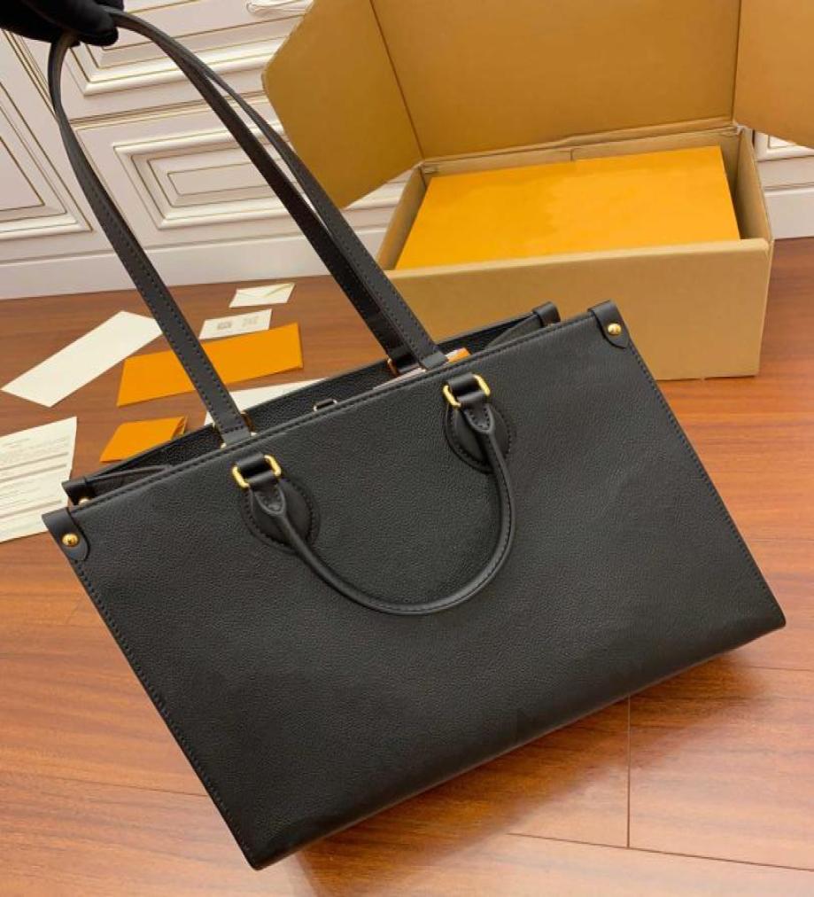 

FASHION ONTHEGO M44925 WOMEN luxurys designers bags genuine leather Handbags messenger crossbody shoulder bag Totes Wallet purse w4626122, Black