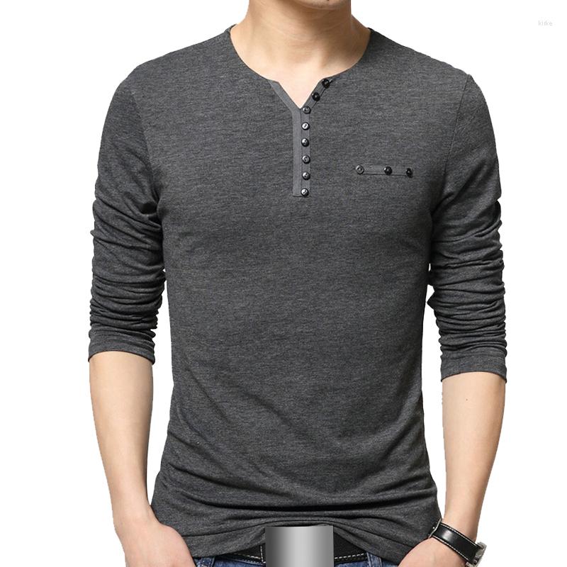 

Men's T Shirts Long Sleeve Shirt Men 2023 Spring Summer V-Neck Slim Fit Tee Mens Casual Cotton Tops Fashion Plus Size 5XL, Black