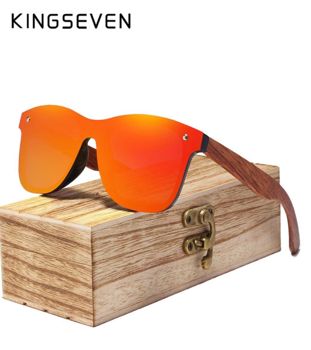 

KINGSEVEN Rimless Polarized Wood Sunglasses Men Square Frame UV400 Sun glasses Women Sun glasses Male oculos de sol Feminino Y20064006698