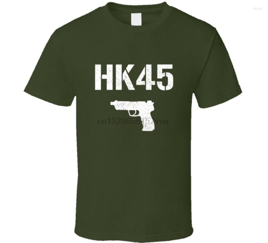 

Men' T Shirts Hk45 Pistol Military Distressed Shirt, Men-darkpurple