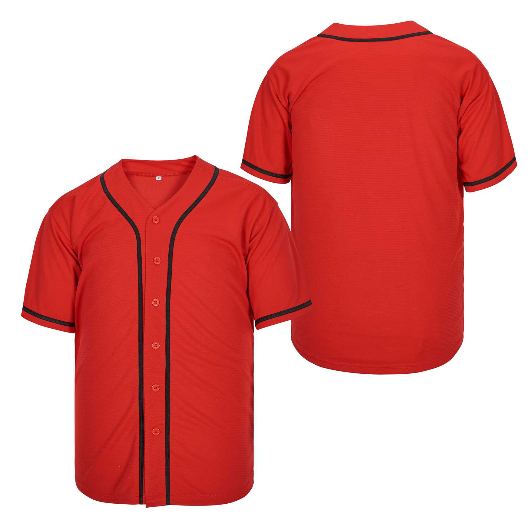 

Custom Red Authentic Baseball Jersey Stitching Name Number Size S-4XL, As pic
