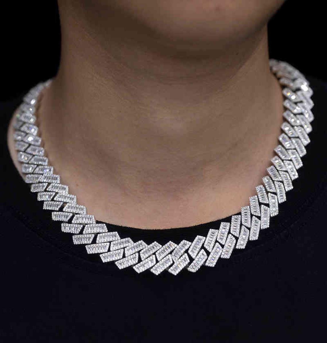 

Wholale New Dign 18K 24K Gold Iced Out Miami Hip Hop 5A Zircon Cuban Link Chain Necklace1276729