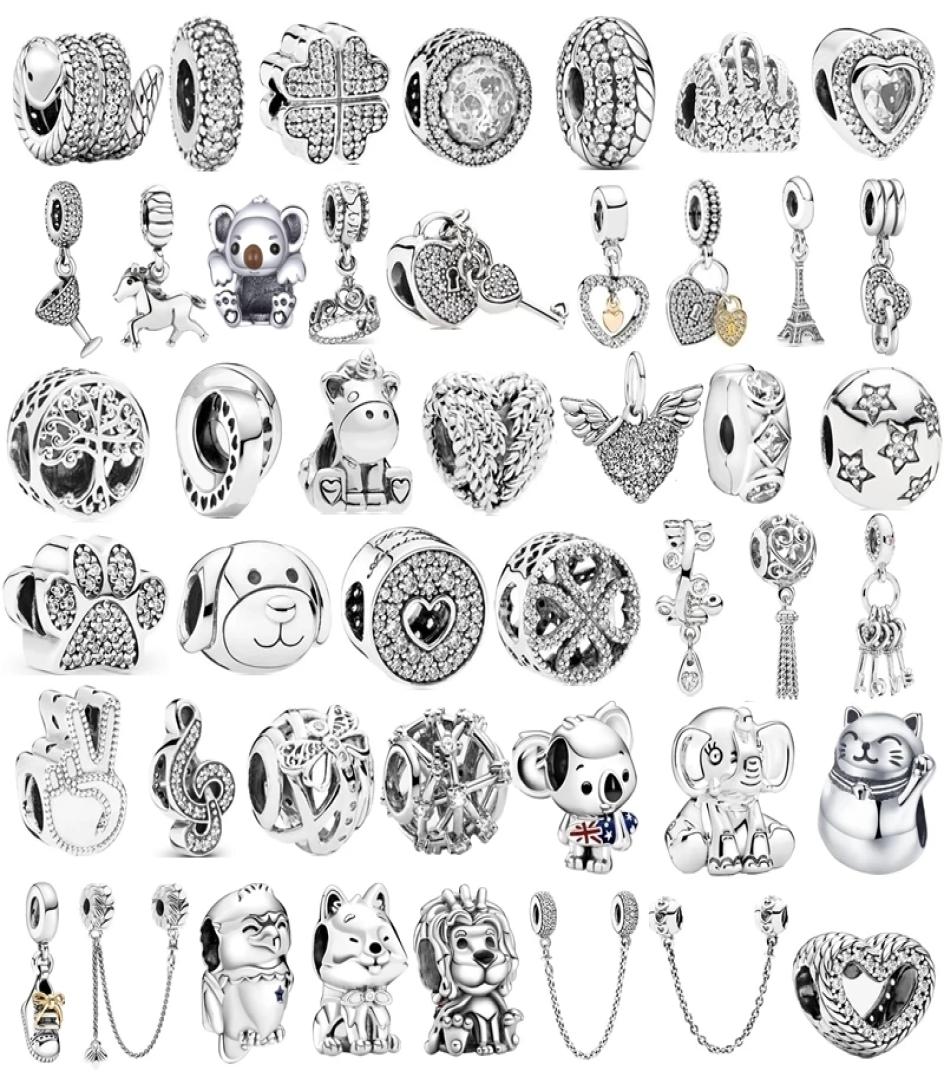

Silver Color Lucky Cat Lion Safety Chain Crown Beads Fit Pandora Charms Bracelet DIY Jewelry7386744