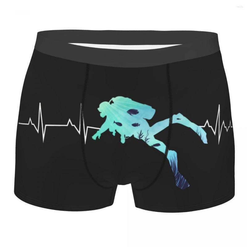 

Underpants Novelty Scuba Diving Heartbeat Boxers Shorts Panties Men' Stretch Dive Diver Briefs Underwear