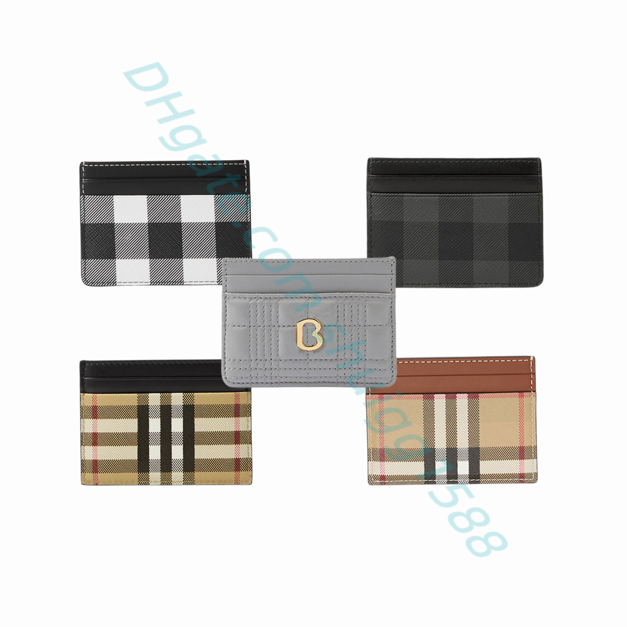 

Luxury designer credit card holder wallet passport holder male and female ID card protective case Key Wallets genuine leather Coin Purses Original box, A3