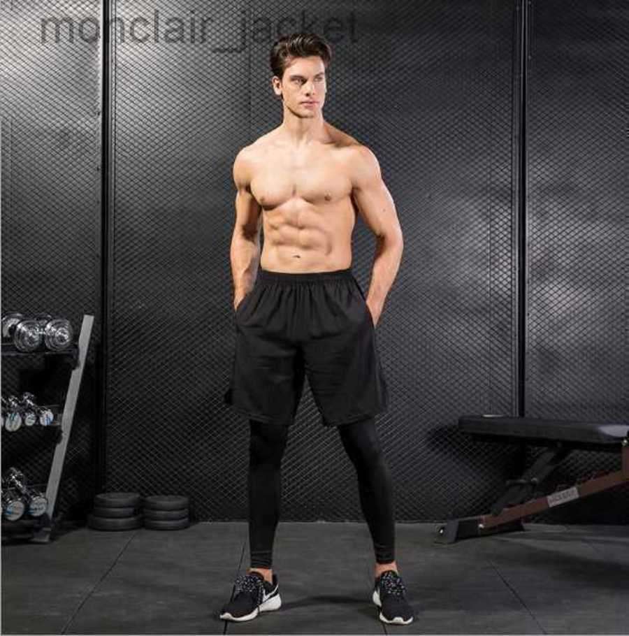 

Designer Women Luyoga 7010 Summer Men's Sports Leave Two-piece Pants Fitness Running Outdoor Basketball Breathable Elastic Pants Lululemens Men, Black
