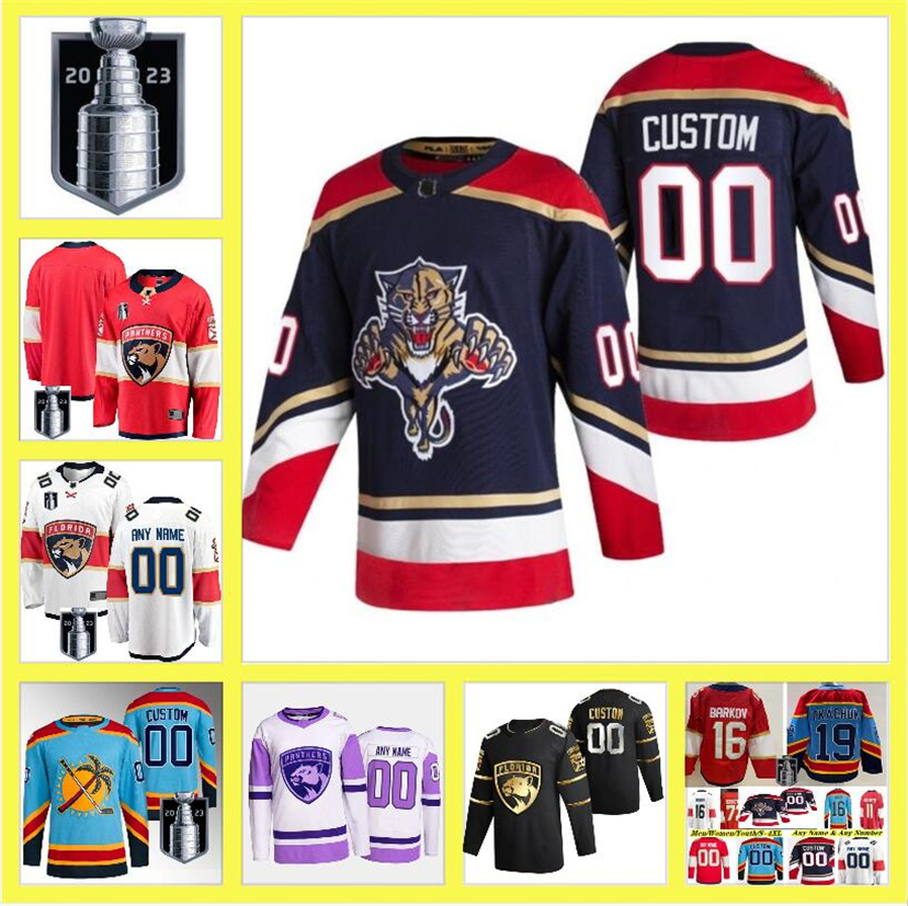 

Matthew Tkachuk Floridas Stanley Cup Final Jersey Panther Aleksander MNHLBB Barkov Anton Lundell Carter Verhaeghe Aaron Ekblad Ryan Lomberg Patric Hornqvist, Color