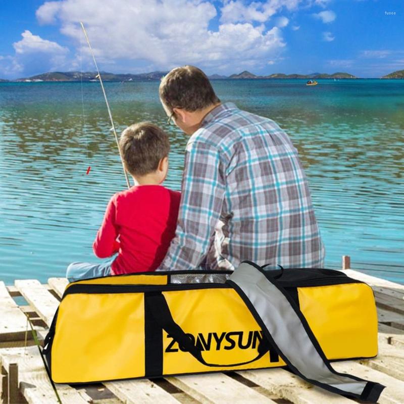 

Backpack Outdoor Waterproof Bucket Storage Travel Double Shoulder Bag PVC Contact Handbag Luggage Package Fishing Sports Toolkit, Black