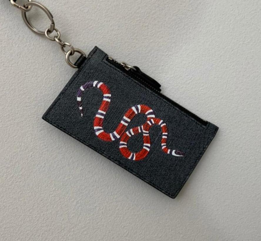 

luxurys designers key wallet women real Leather square luxurys keychain wallet real leather purse card holders mens with box4765371, Black