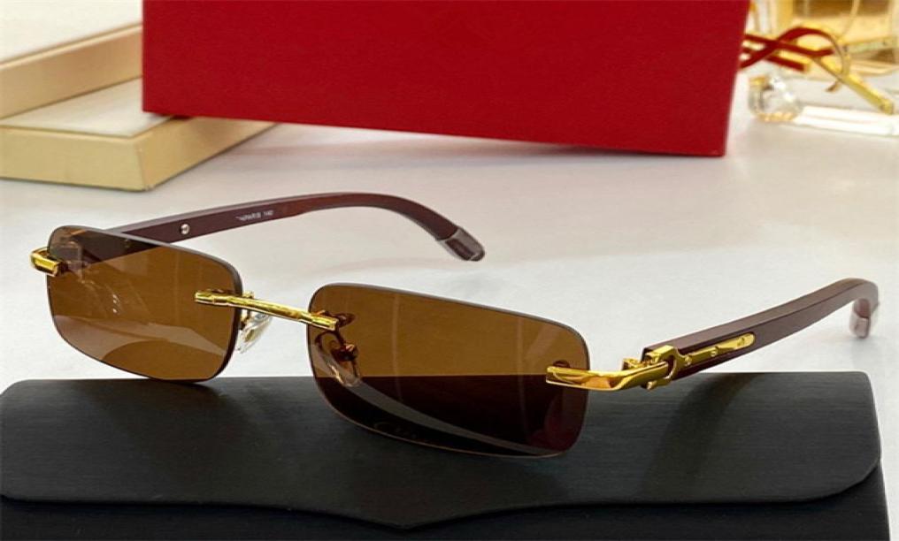 

Summer Sunglasses For Men and Women style 8101015 AntiUltraviolet Retro Plate Frameless fashion Eyeglasses Random Box2399067
