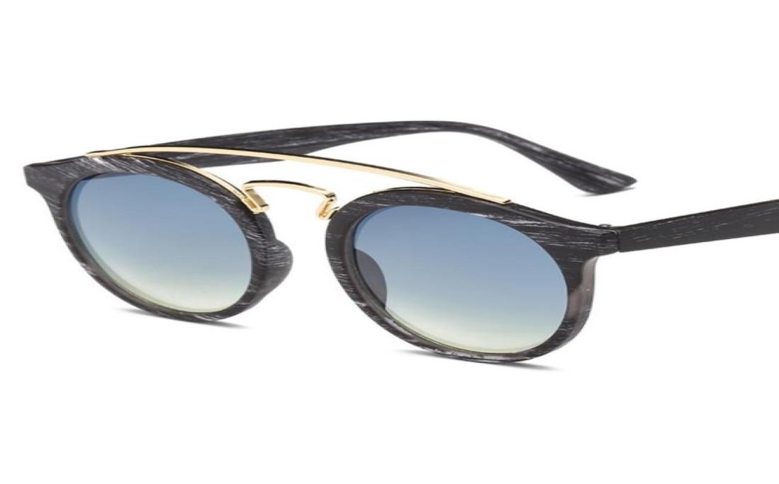 

EL CIERO Casual Round Faux Wood Sunglasses For Men Women Fashion Sun Glasses Vintage Shades High Quality Unisex Fashion Eyeglass6020320