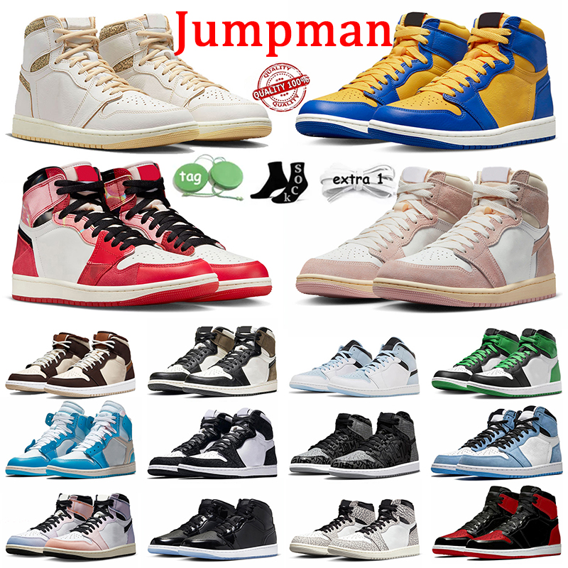 

Jumpman 1 Spider-Verse Basketball Shoes Next Chapter 1s TS Fragment Bred Patent Olive Washed Pink Lost Found Fearless Starfish For Mens Women Sneakers Trainers 36-47, 1 ts reverse mocha