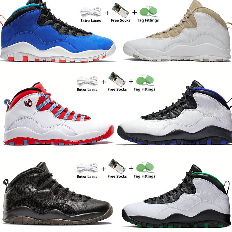 

Design Fashion 10s 10 Basketball Shoes Cement Huarache Light Steel Grey Bulls Over Broadway Black White Trainers Sports Sneakers 40-47