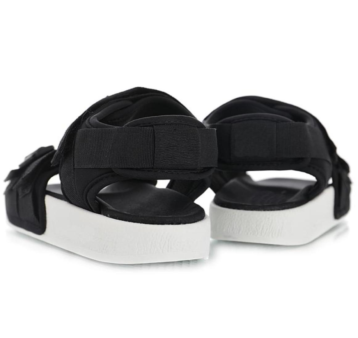 

Adilette Summer wild casual wear sandals quotblack and whitequot Solid color soles logo Logo Summer outing Outdoor pl4205745, Green