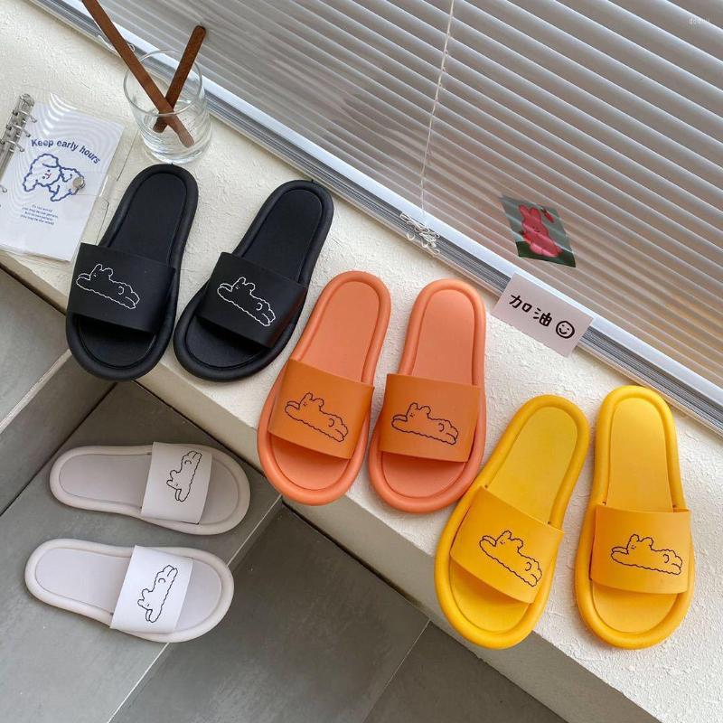 

Slippers Koovan Women's Female Summer Cute Cartoon Ins Couple Home Indoor Bathroom Shower Sandals Women Shoes, Royal blue