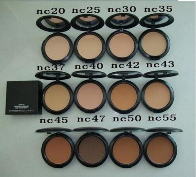 

Luxury Brand Pressed powder Make Up Plus Foundation Skin Whitening NC Color 15g Brighten Natural Firm Long-lasting Makeup Face Powders, Mixed color