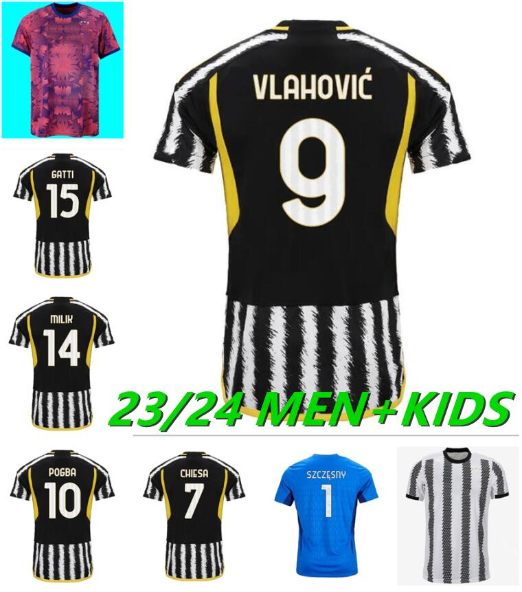 

Maglia 23 24 Soccer Jerseys Juve men Kids Kit fans player 2023 2024 POGBA DI MARIA Maglie Football Shirt Maillot VLAHOVIC MILIK CHIESA DANILO LOCATELLI CUADRADO