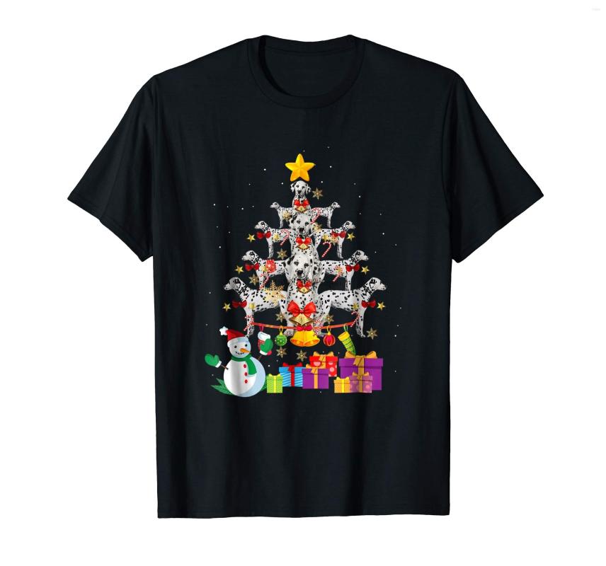 

Men' T Shirts Dog Christmas Shirt Dalmatian Xmas Tree Gift T-Shirt-Men' T-Shirt-Black, Men-darkpurple