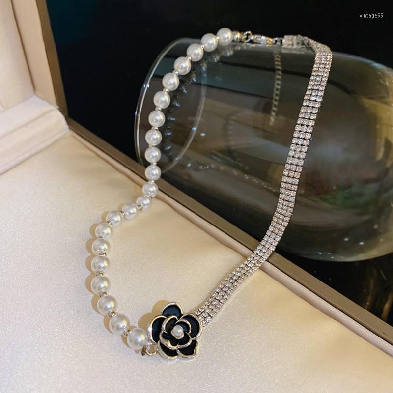 

Pendant Necklaces 2023 Fashion Versatile Simplicity Flowers Women Fresh Shiny Crystal Party Short Necklace Senior Jewelry