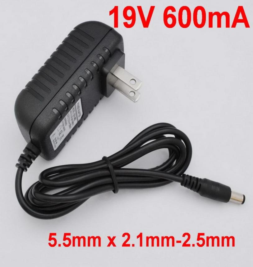 

1PCS AC to DC 55mmx25mm 19V 600mA high quality Switching Power Supply Adapter 19V 06A for Sweep Robot Vacuum Cleaner1503205