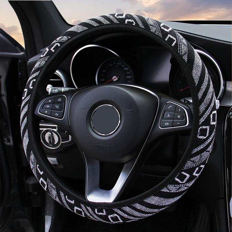 

Steering Wheel Covers Folk-custom 15 Inch Car Cover Universal Fit Most Automotive Ethnic Style Coarse Interiors