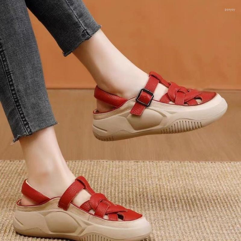 

Sandals Women's Sports Shoes 2023 Summer Breathable Light Flat Roman Closed Toe Wedge Platform Ladies Casual, Taro purple