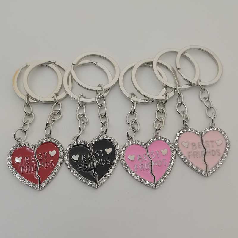 

Key Rings 2023 new rs key chain heart-shaped enamel key chain rs give friends birthday gifts Valentine's Day souvenirs. AA230525
