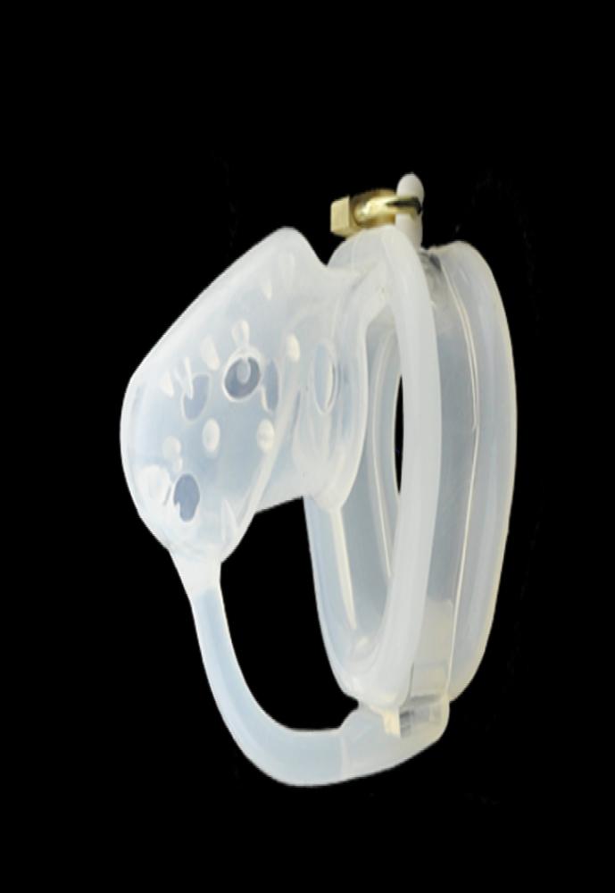 

Doctor Mona Lisa Male Soft Silicone Chastity Cage White Black Device Belt with Barbed Spikes In Its Cage 3 Ring Sizes Bondage 7397376
