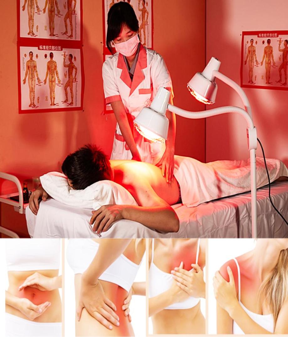 

275W Infrared Therapy LED Skin Rejuvenation Body Massage Double Heating Lamp Skin Light Relief Muscle Pain Physiotherapy6577097