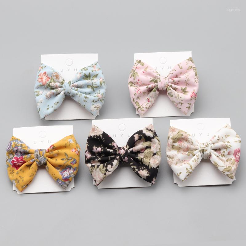 

Hair Accessories Children's Small Floral Bow Clips Cute Fashion Side Bangs Princess Baby Holiday Birthday Gifts, A-376
