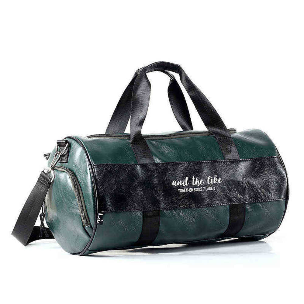 

AND THE LIKE Travel Bag One Shoulder Messenger Sports Bag Dry Wet Separation Men's Fitness Bag Women's Portable 220712, Black