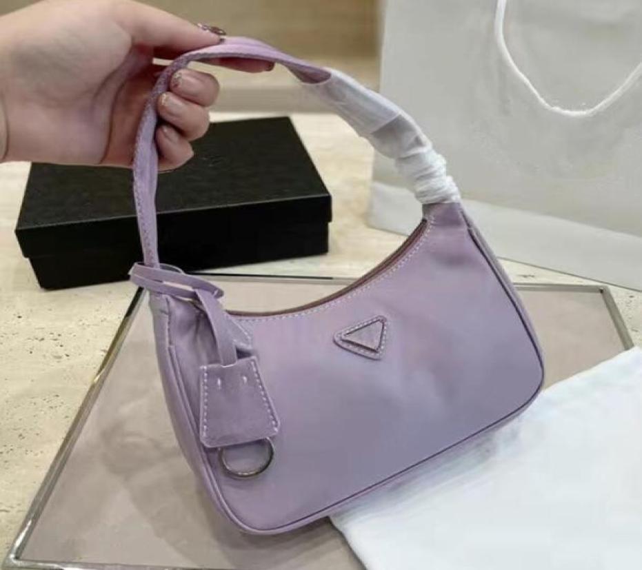 

Fashion Re Edition 2005 Nylon Bag Luxurious crossbody designer bags Women Party triad Hobo chain purse black Baguette wallets Shou2183928, Pink