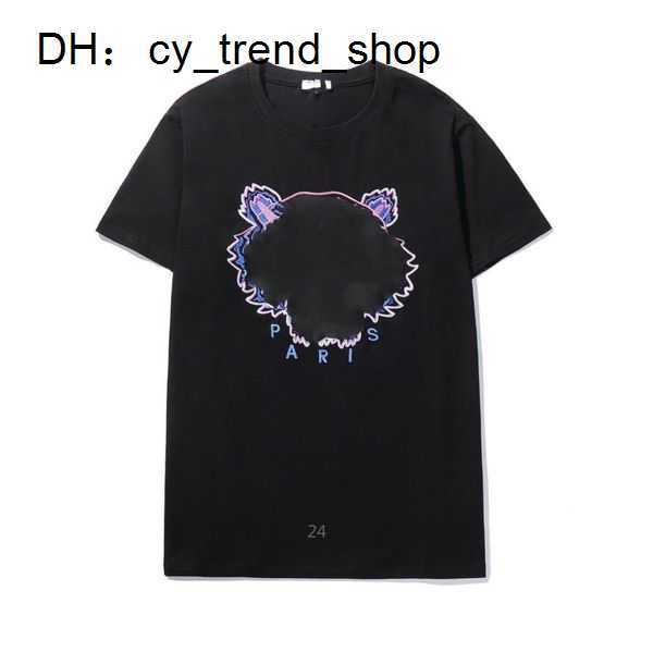 

Designer Women's T-shirt Men's Tiger Head Embroidered Crewneck Luxury Loose Short Sleeve Sports Classic 13 1wv7 31, A+