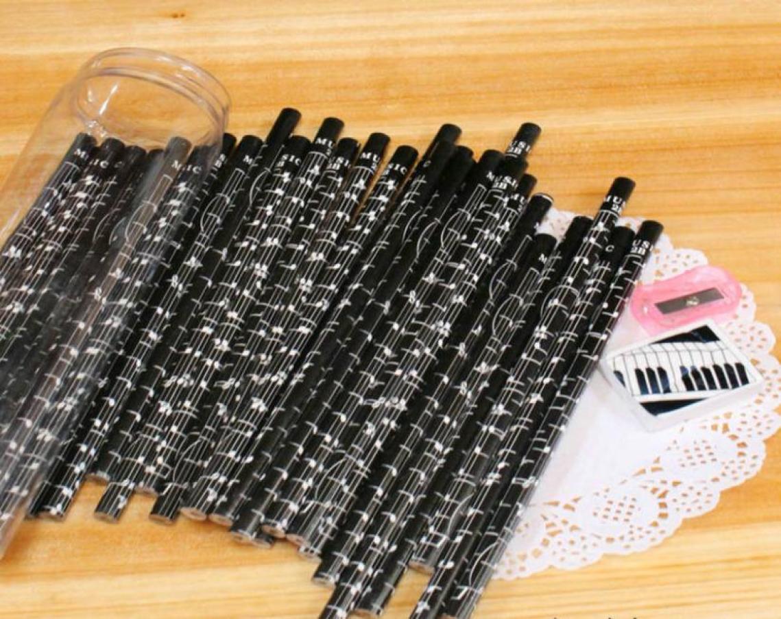 

Black Music Sheet Pencils Fashion Pencils Lovely 2B Pencil Stationery For School 36pcs in Barrel3243883