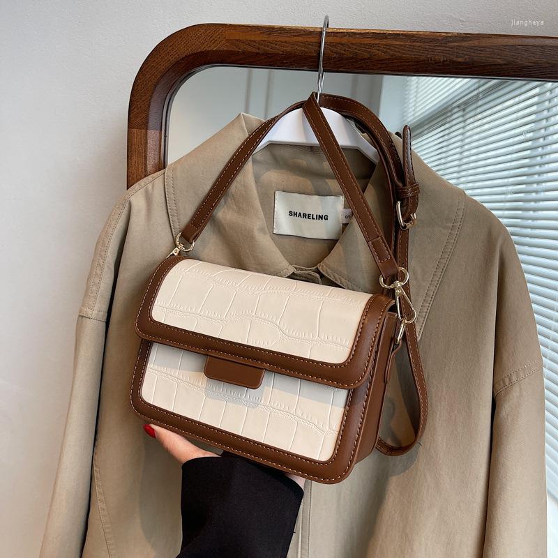 

Evening Bags Urban Simplicity Style High Quality Leather Large Capacity Women's Handbag Four Seasons Shopping Travel Fashion Shoulder, White coffee