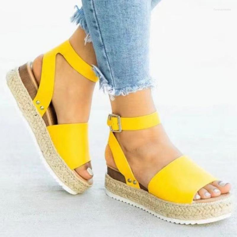 

Sandals Flats Rome Shoes Weave Platform 2023 Women Summer Designer Walking Slippers Casual Flip Flops Slides Zapatos, Yellow